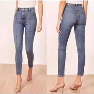 Reformation Suzie Skinny ‎ Jeans Rhine Wash Blue Size 24